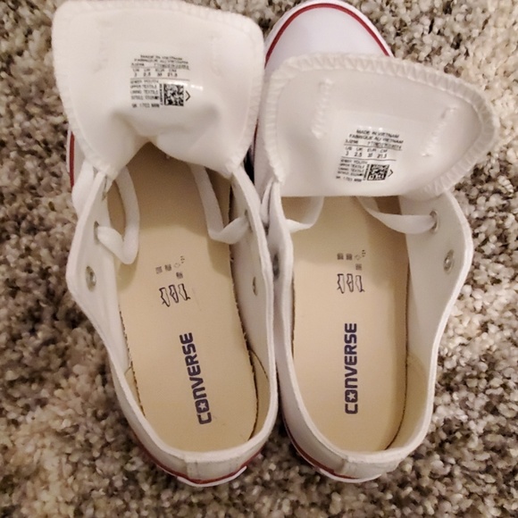 Converse White Sneakers Size 3 - Picture 8 of 8